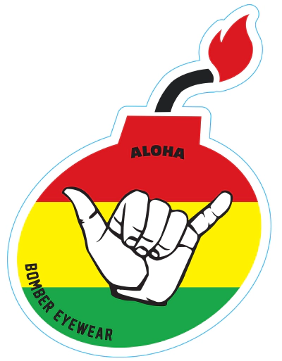 Decal Shaka Rasta Bomb Sticker 1