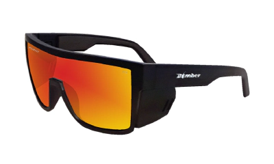 BUZZ Bomb Safety - Polarized Fire Red Mirror 1