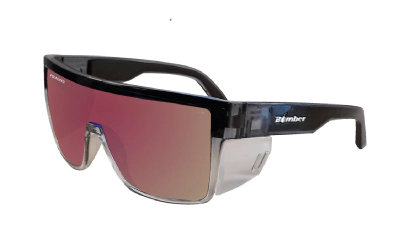 BUZZ Bomb Safety - Polarized Rose Gold Mirror Crystal 1