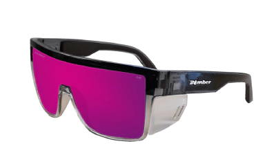 BUZZ Bomb Safety - Polarized Sunset Revo Pink Mirror Crystal 1