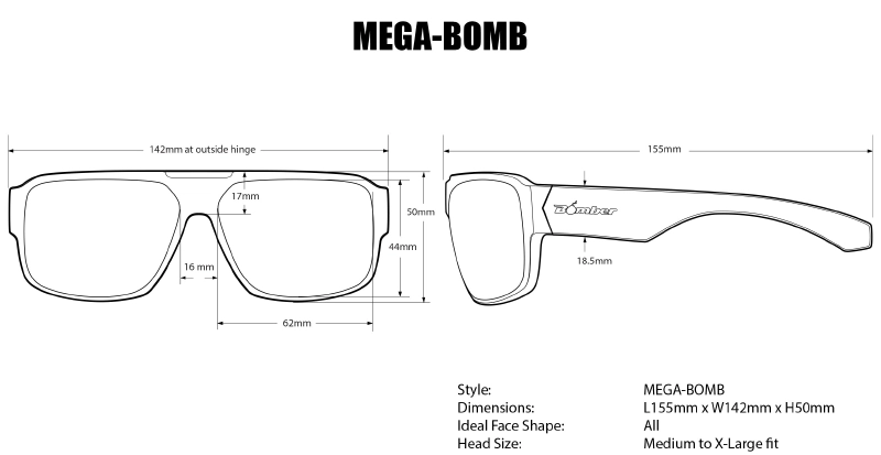 MEGA Safety - Polarized Orange Mirror 6