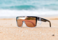 BUZZ Bomb Safety - Polarized Rose Gold Mirror Crystal 8