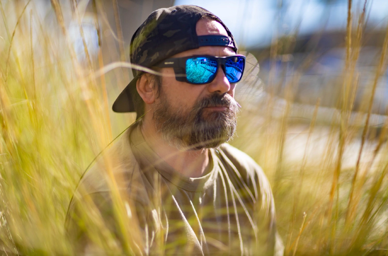 CLUTCH Safety - Polarized Ice Blue Mirror 12