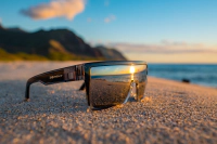 BUZZ Bomb Safety - Polarized Silver Mirror Crystal 8