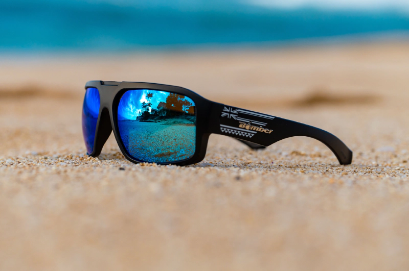 MEGA Safety - Polarized Ice Blue Mirror Aloha series 7