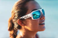 MEGA Safety - Polarized Ice Blue Mirror White Mana Series 5
