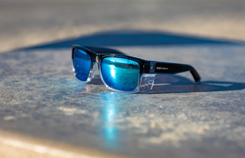 CLUTCH Safety - Polarized Ice Blue Mirror Crystal 11