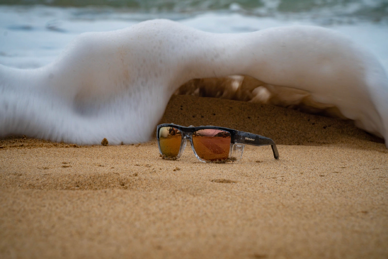 CLUTCH Safety - Polarized Rose Gold Mirror Crystal 10