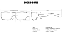 BOOGIE Safety - Polarized Ice Blue Mirror White Mana Series 9