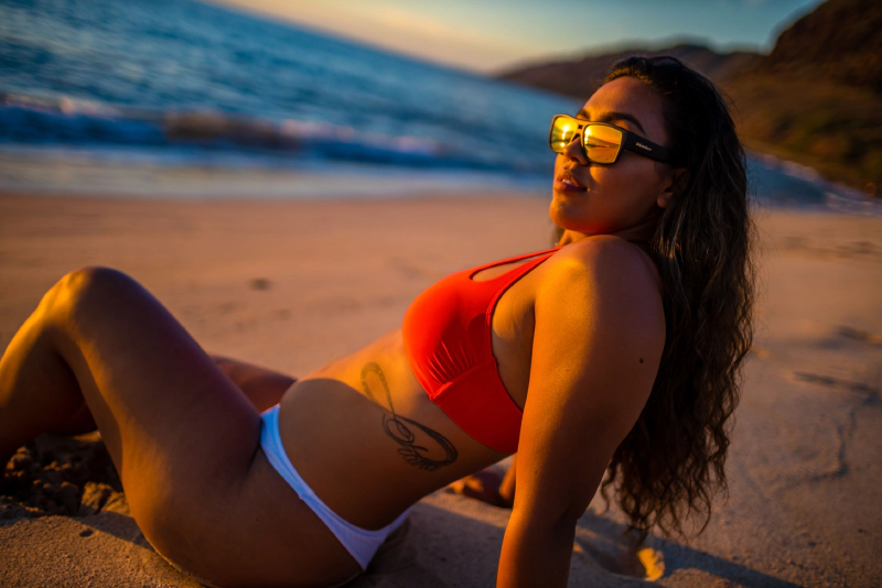 IRIE - Polarized Red Mirror Black 6